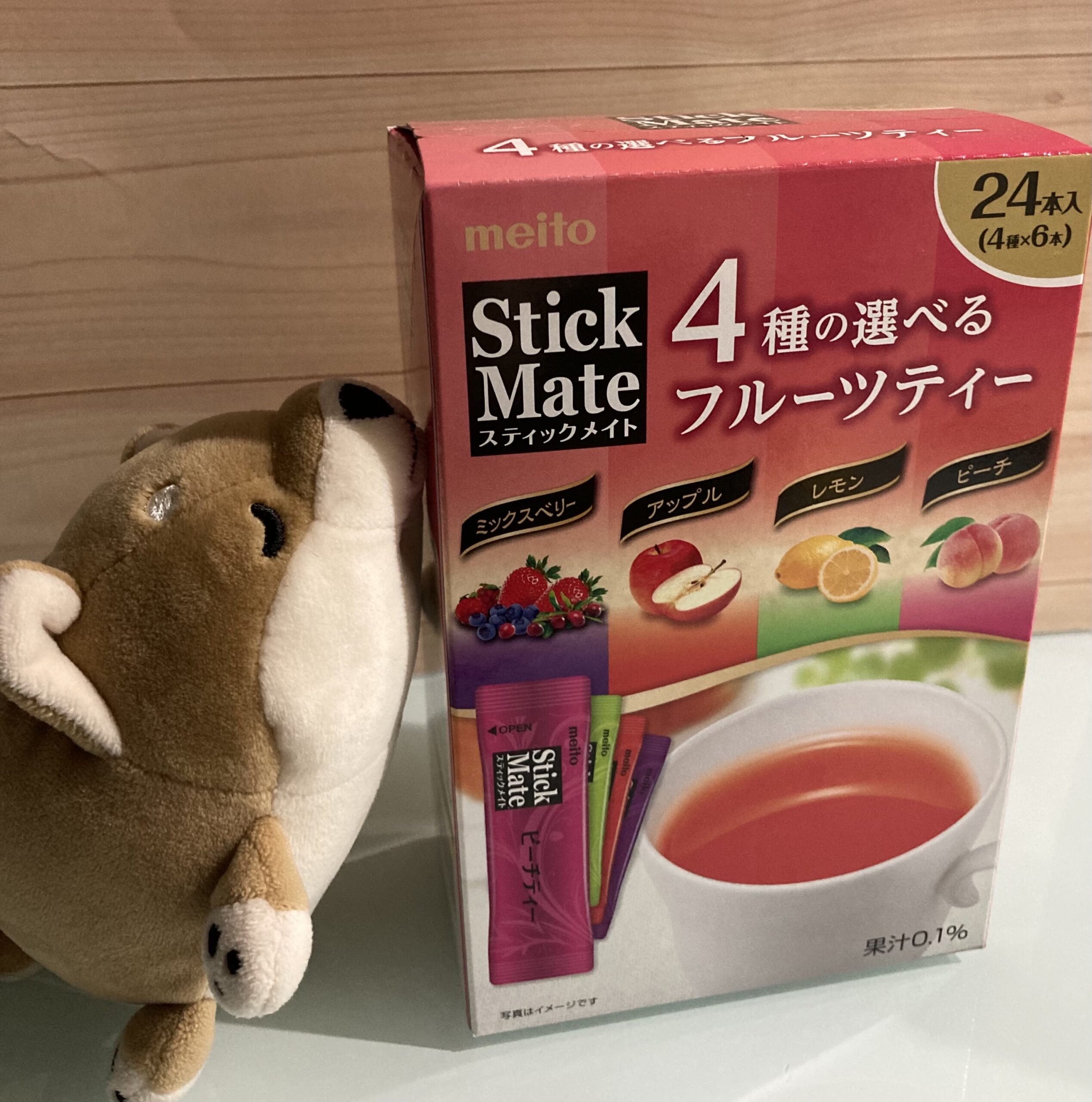 meito Stick Mate ティーラテ フルーツティー ８種類 52本 - 酒